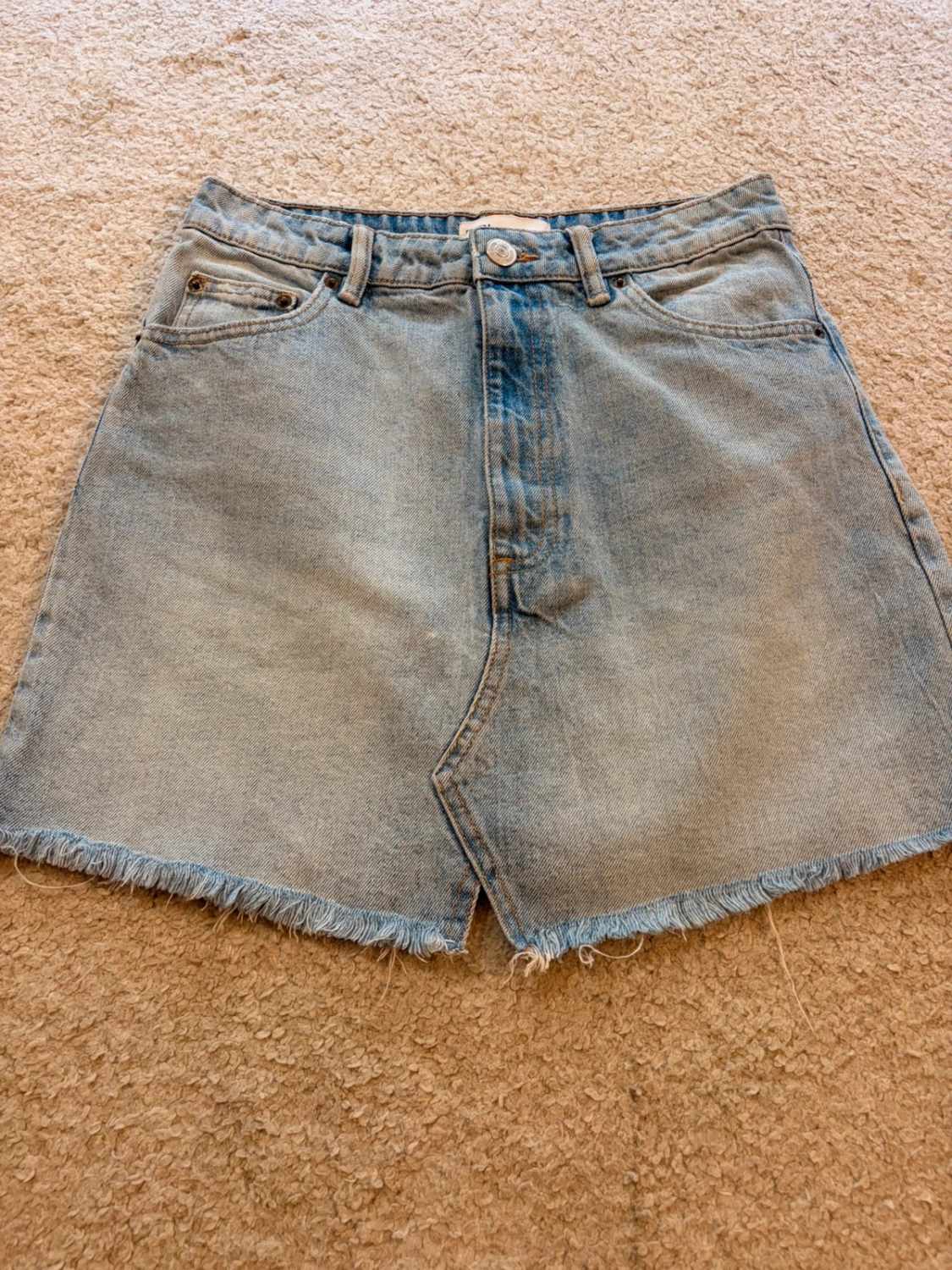 Jupe en Jean Zara Bleu Clair - Taille M