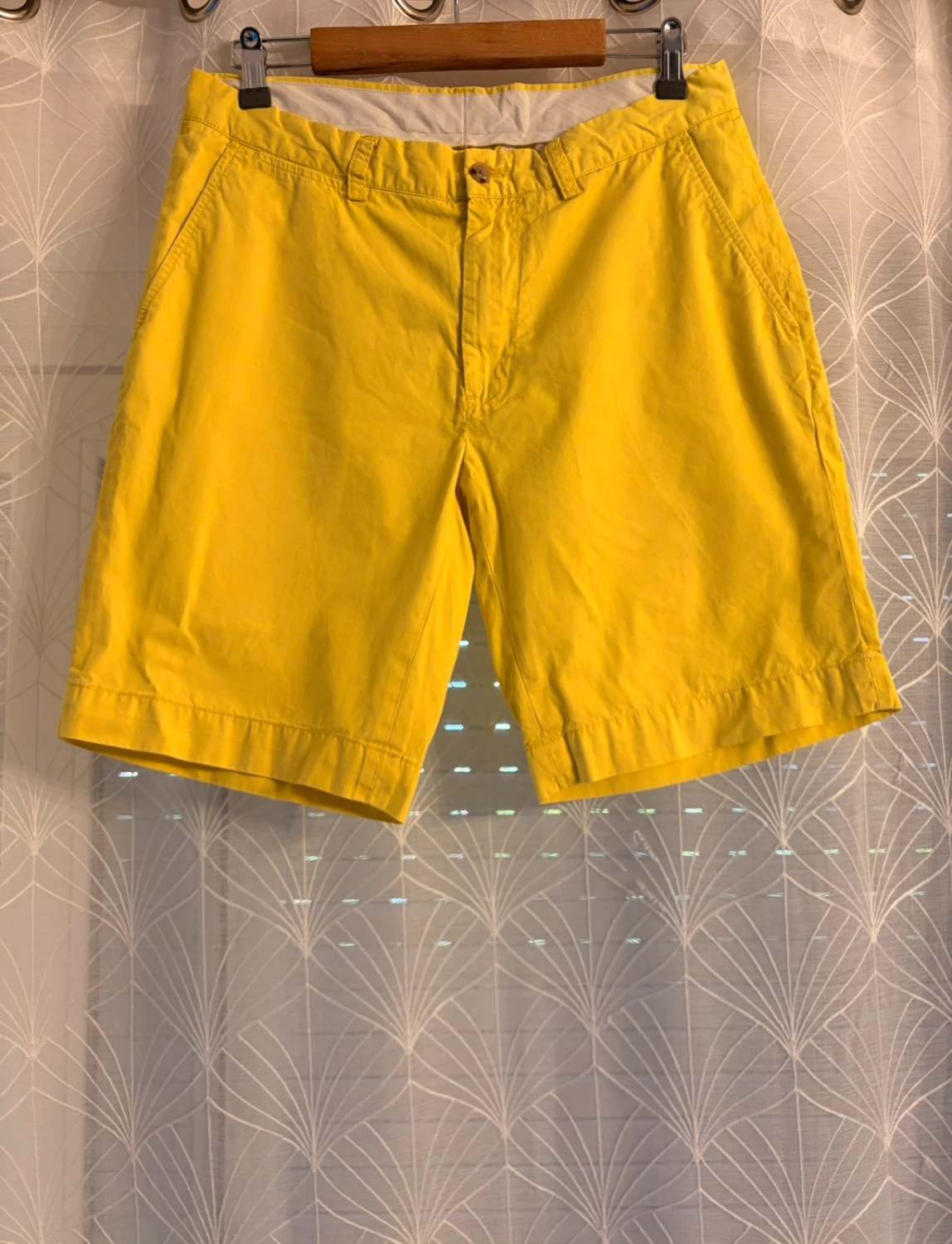 🩳 Short Polo Ralph Lauren - Jaune - Coton Pima - Homme (W31)