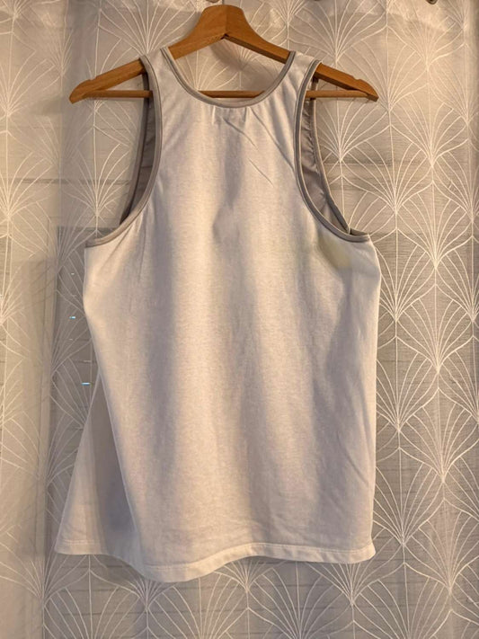 Camiseta sin mangas Lotto Mujer M - Gris y Blanco