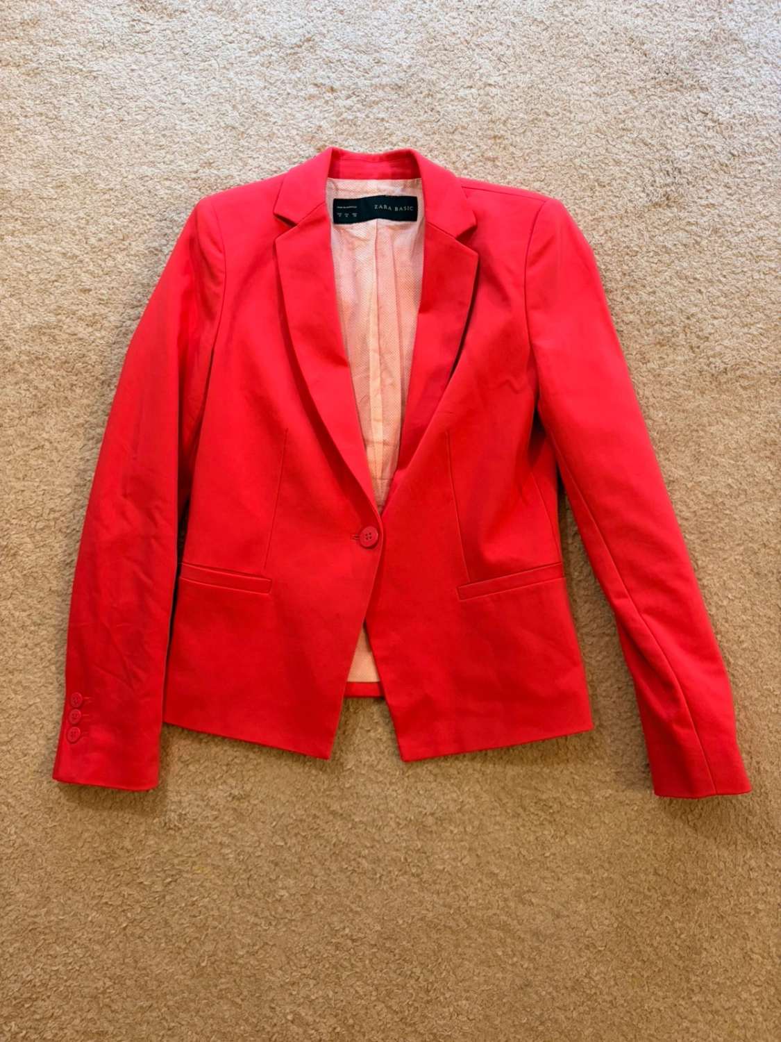 Blazer Zara Basic M (S) - Fuchsia - Femme