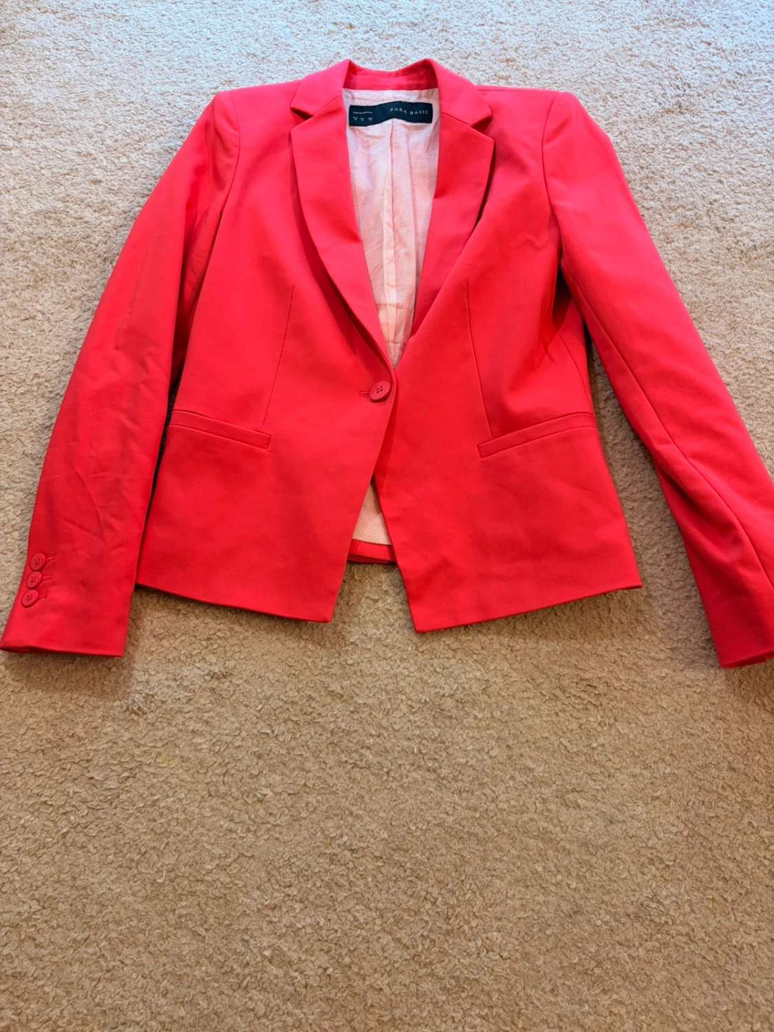 Blazer Zara Basic M (S) - Fuchsia - Femme