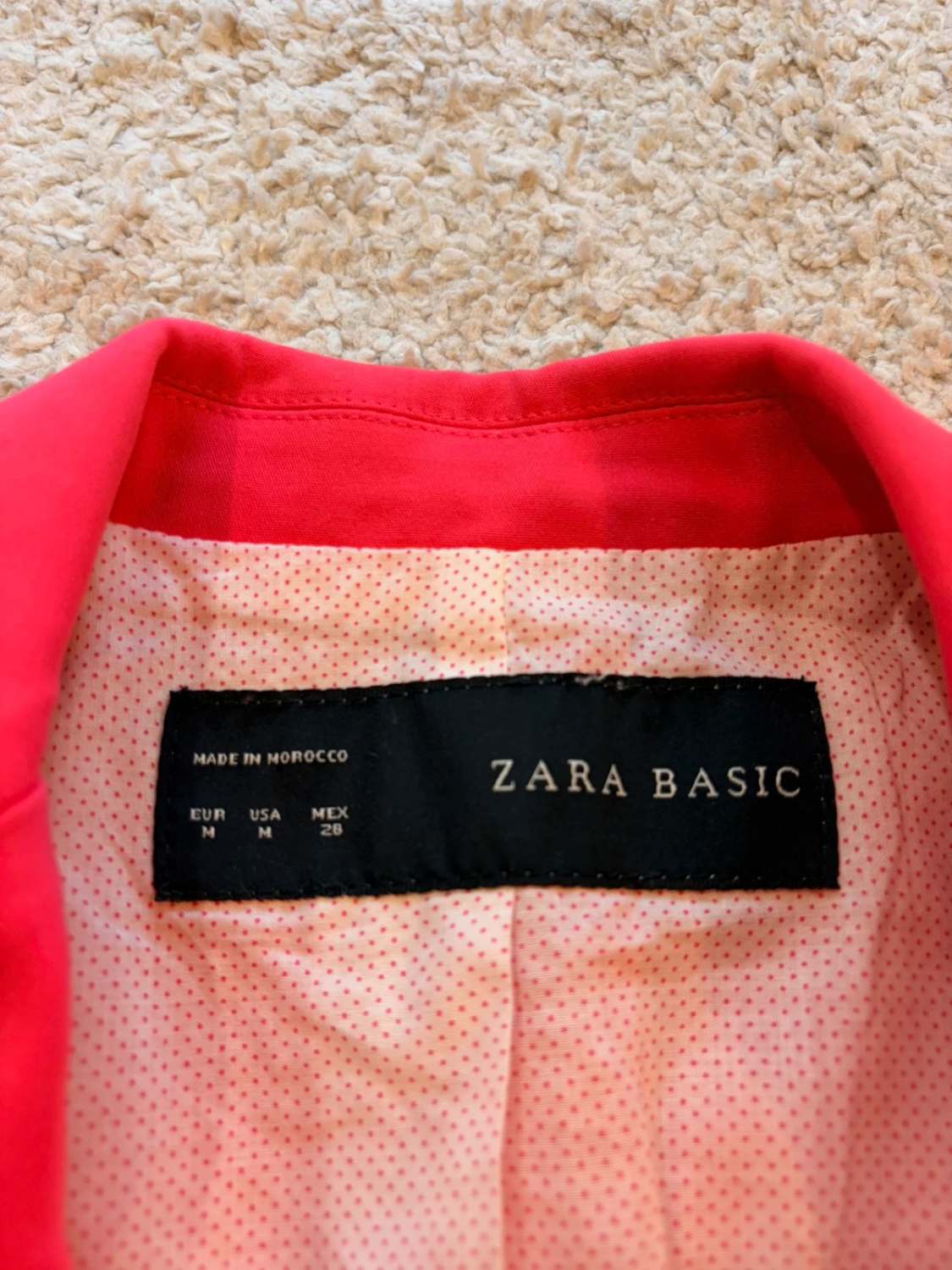 Blazer Zara Basic M (S) - Fuchsia - Femme