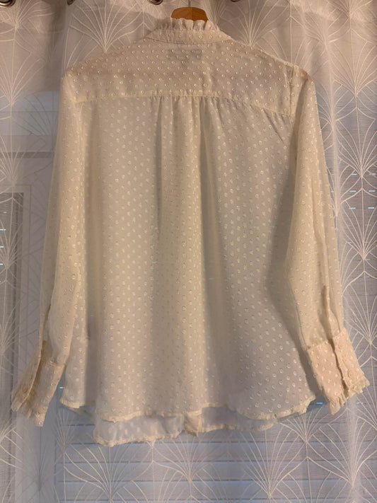 👚 Blouse Banana Republic - Crème - Transparente - Femme (M)