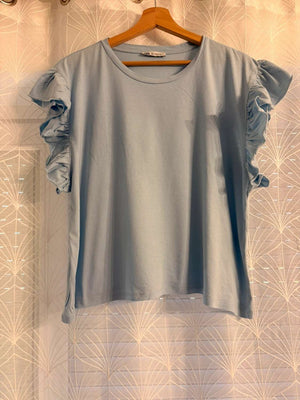 👚 Blouse Zara - Bleu Clair - Femme (L)