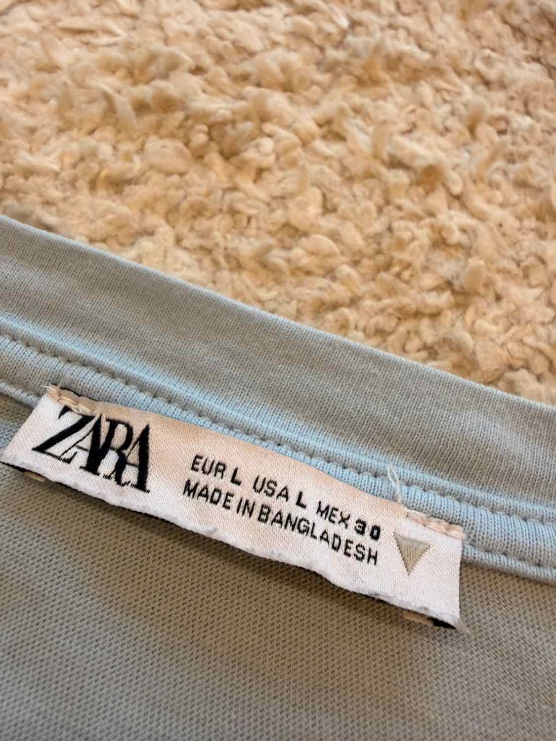 👚 Blouse Zara - Bleu Clair - Femme (L)