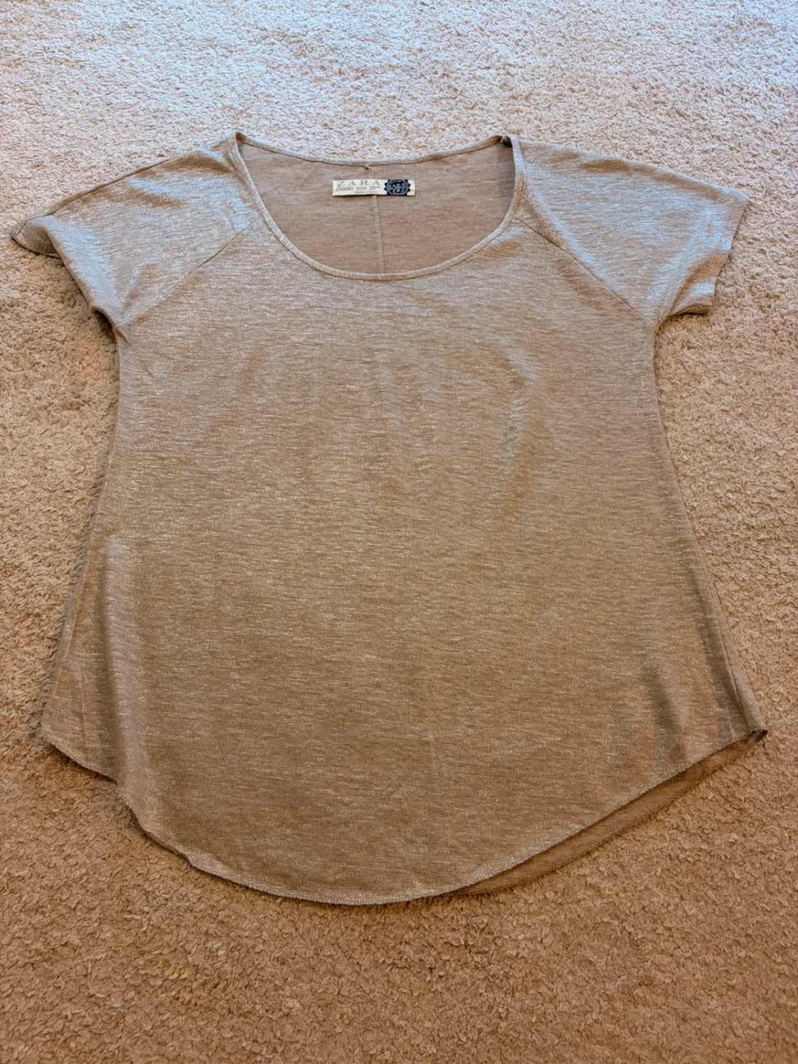 👚 Blouse Zara Basic - Beige - Femme (M)