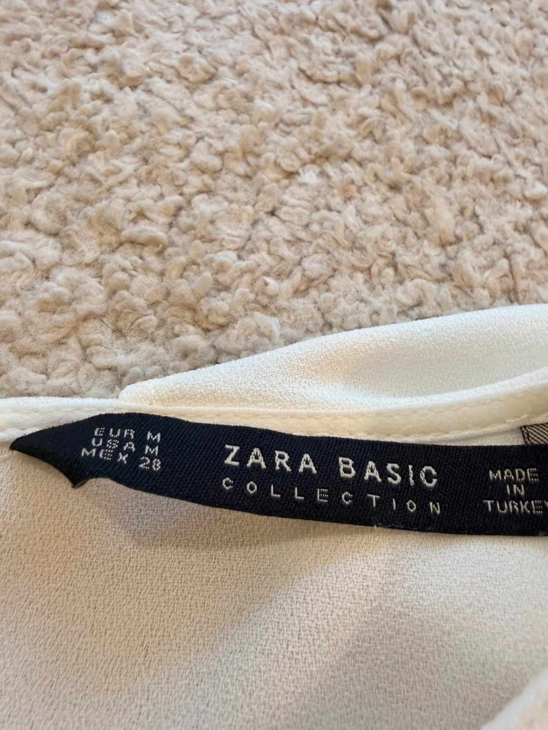 👚 Blouse Zara Basic - Blanc - Sans Manches - Femme (M)