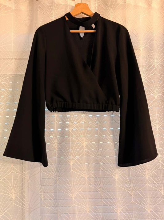 👚 Blusa Zara Trafaluc - Nero - Scollo a V - Donna (S)