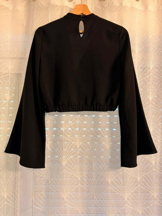 👚 Blusa Zara Trafaluc - Negro - Cuello en V - Mujer (S)