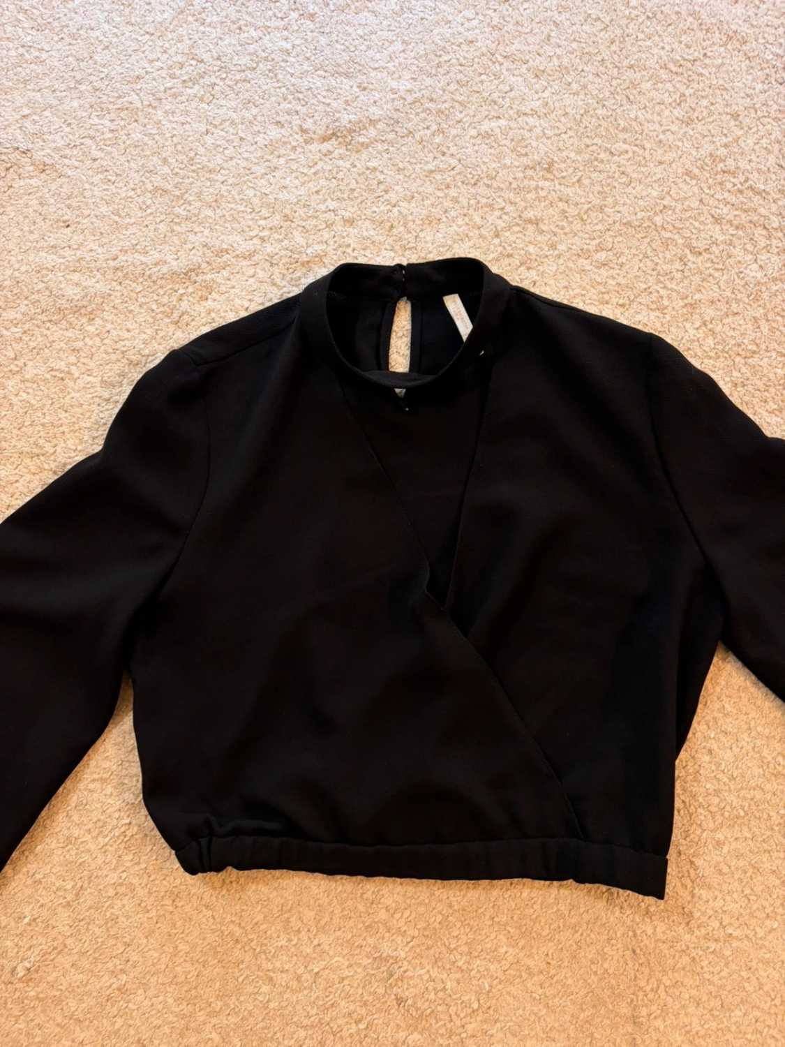 👚 Blouse Zara Trafaluc - Noir - Col V - Femme (S)