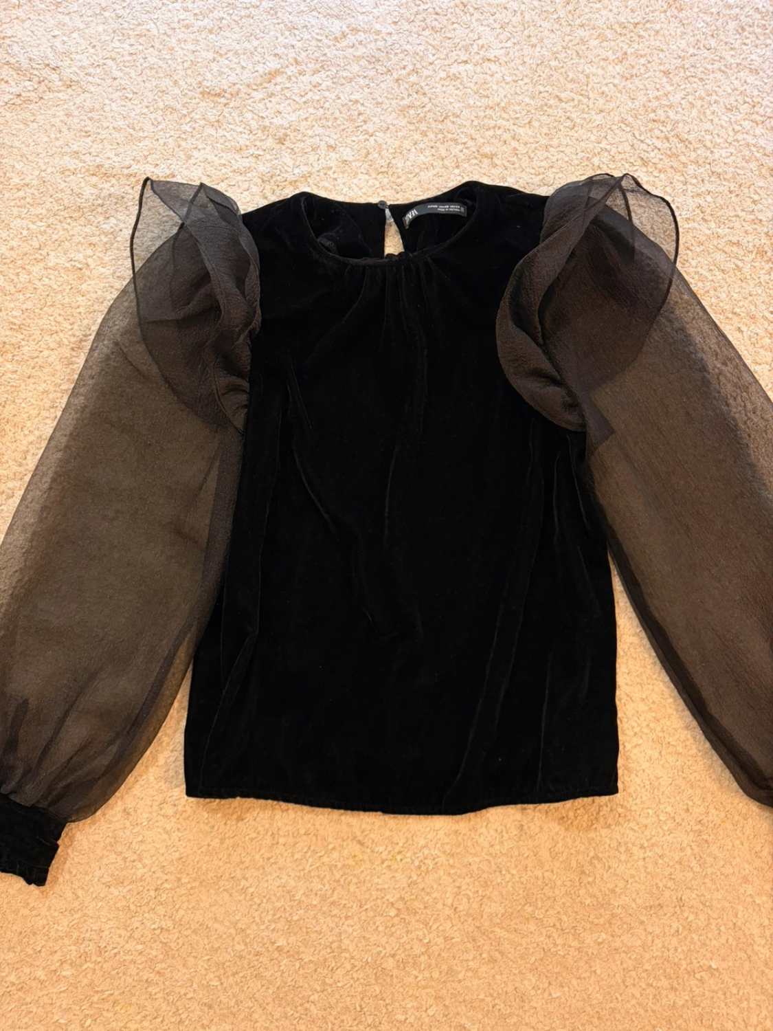 👚 Blouse Zara - Noir - Femme (XS)