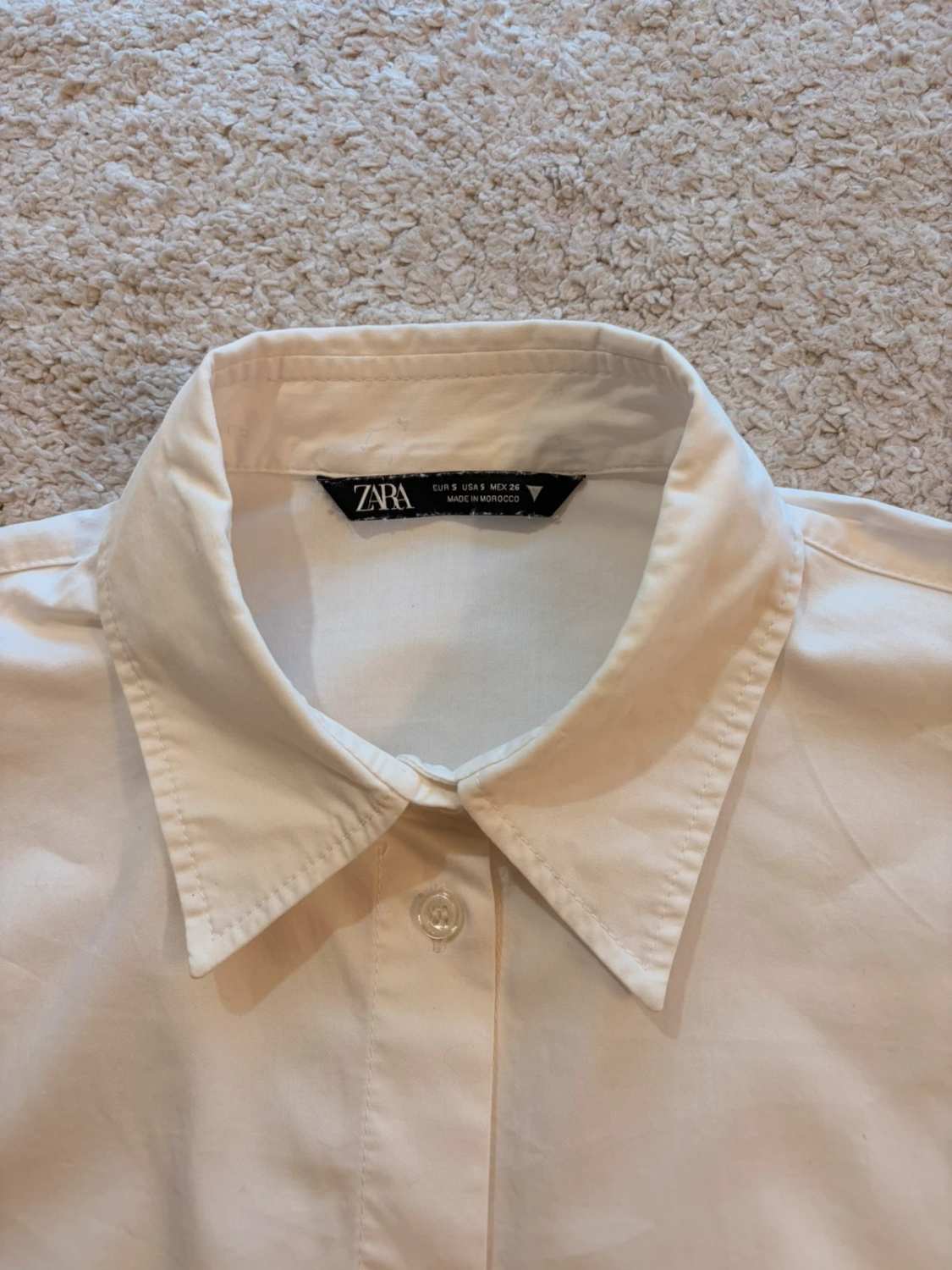 👚 Blouse Zara - Blanc - Crop Top - Femme (S)