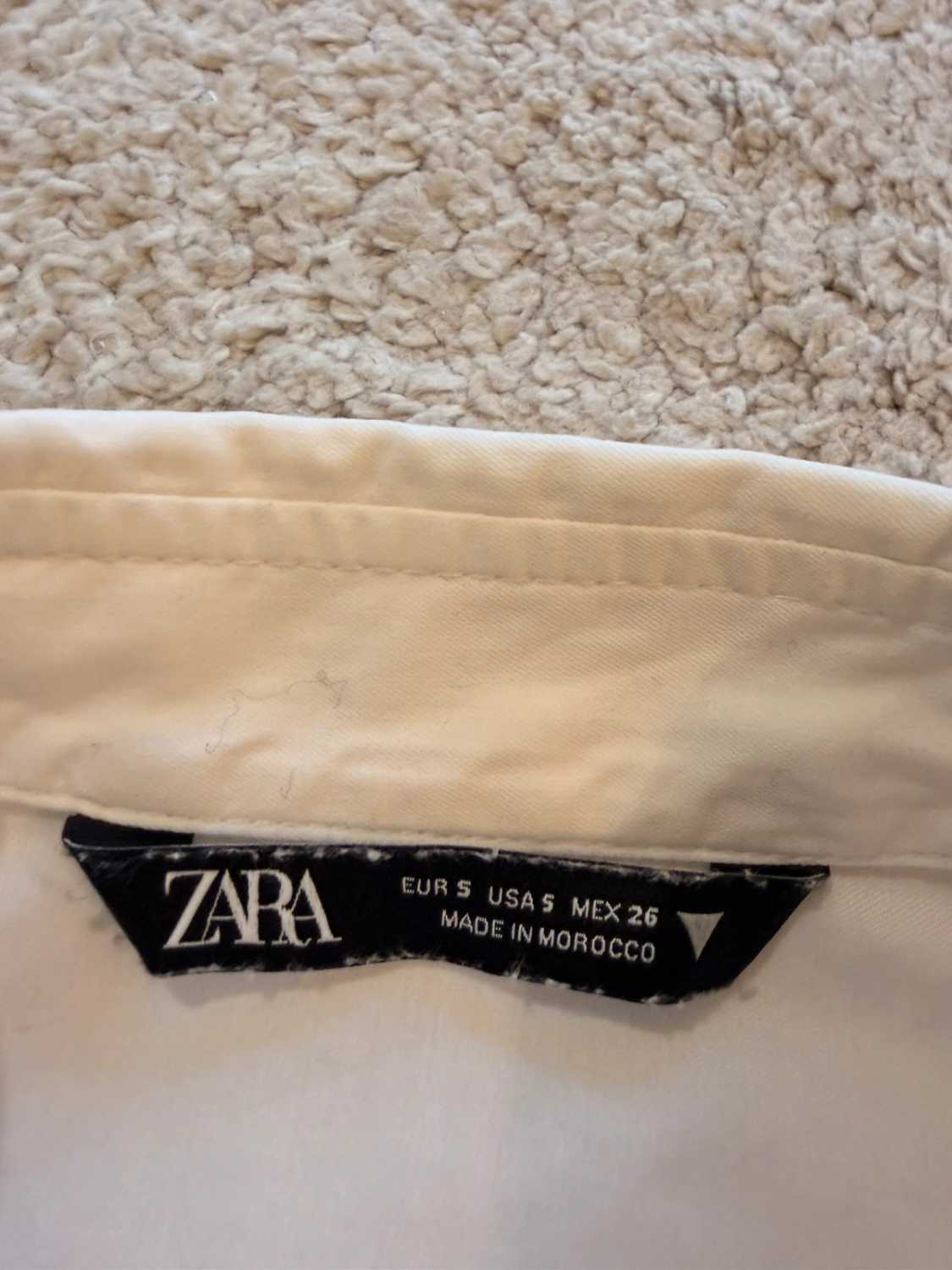 👚 Blouse Zara - Blanc - Crop Top - Femme (S)