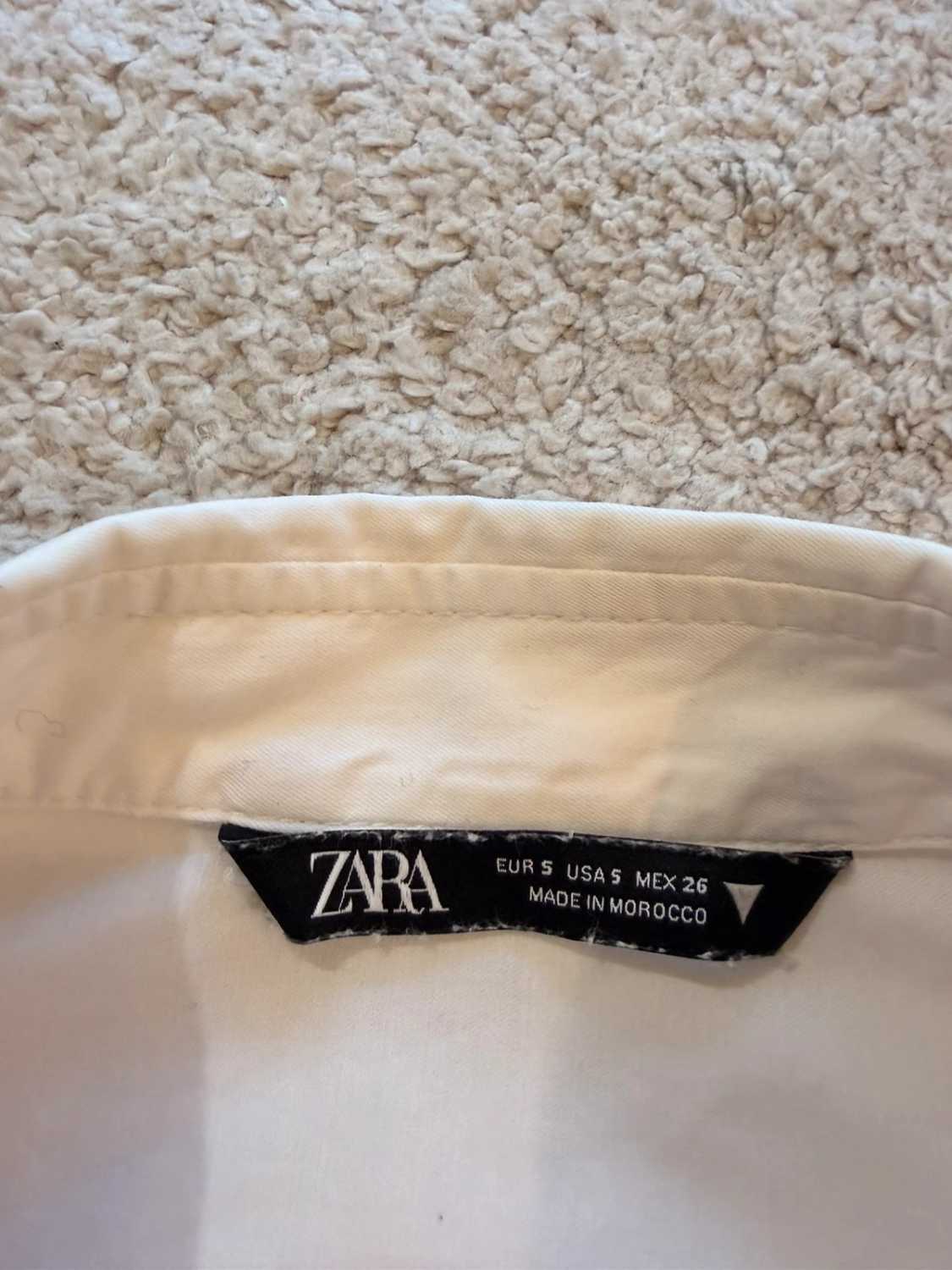 👚 Blouse Zara - Blanc - Crop Top - Femme (S)