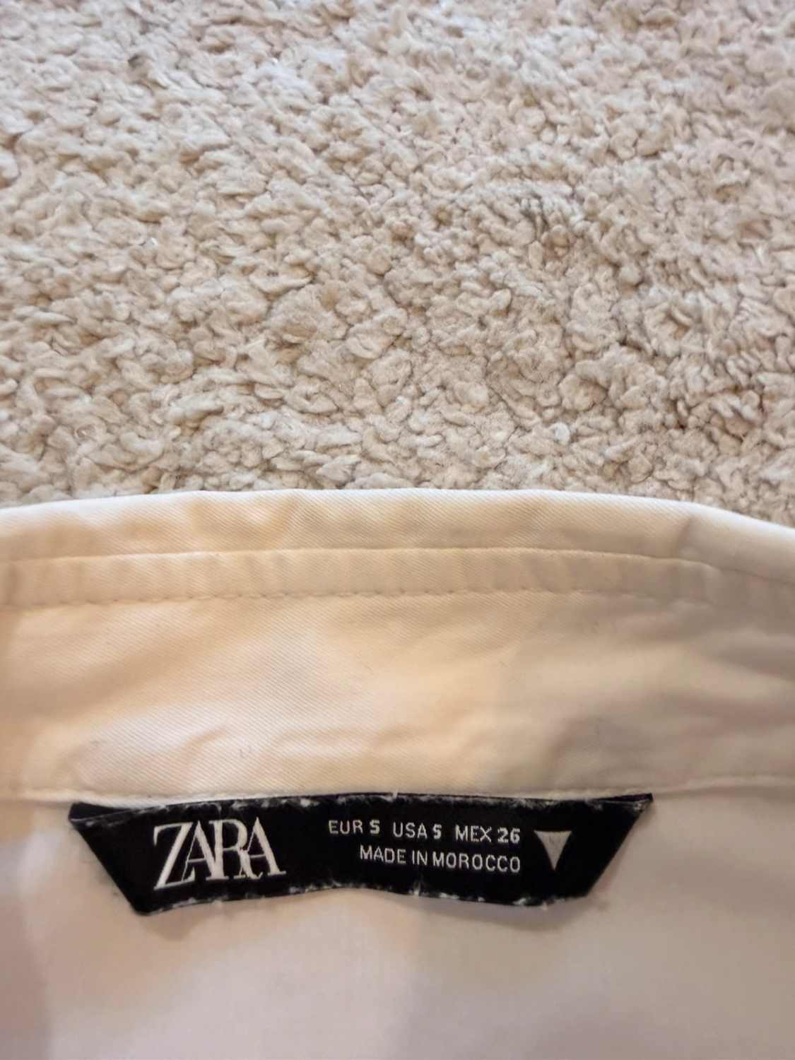 👚 Blouse Zara - Blanc - Crop Top - Femme (S)