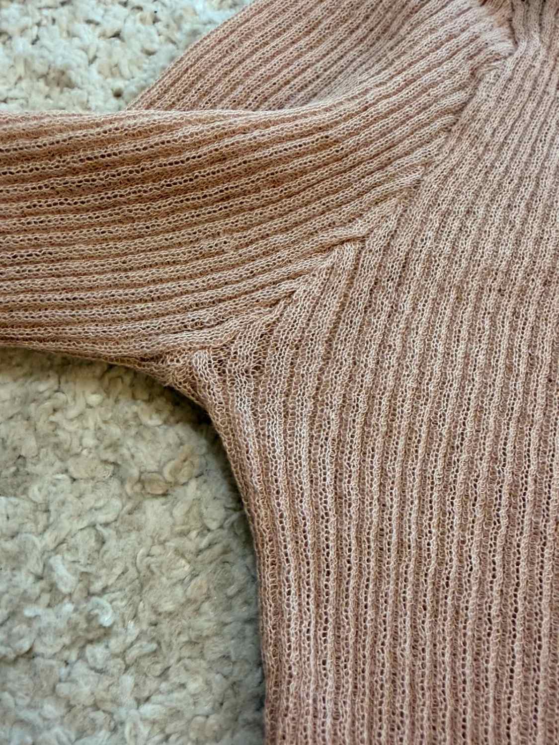 👚 Top Zara - Beige - Col V - Femme (M)