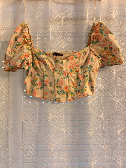 👚 Top Zara Spalle Scoperte - Multicolore - Donna (L)