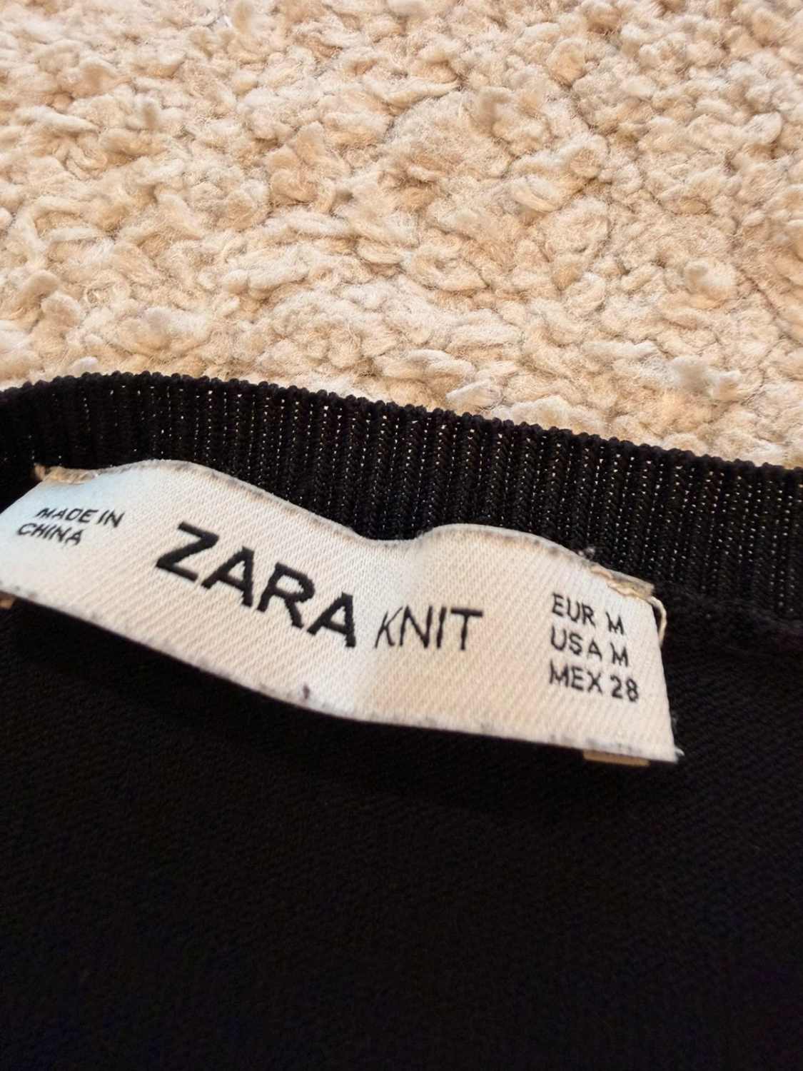 👚 Top Zara Knit - Noir - Femme (M)