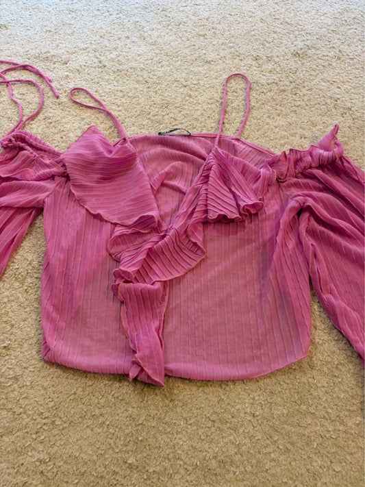 👚 Top Zara - Lila - Transparent - Femme (L)