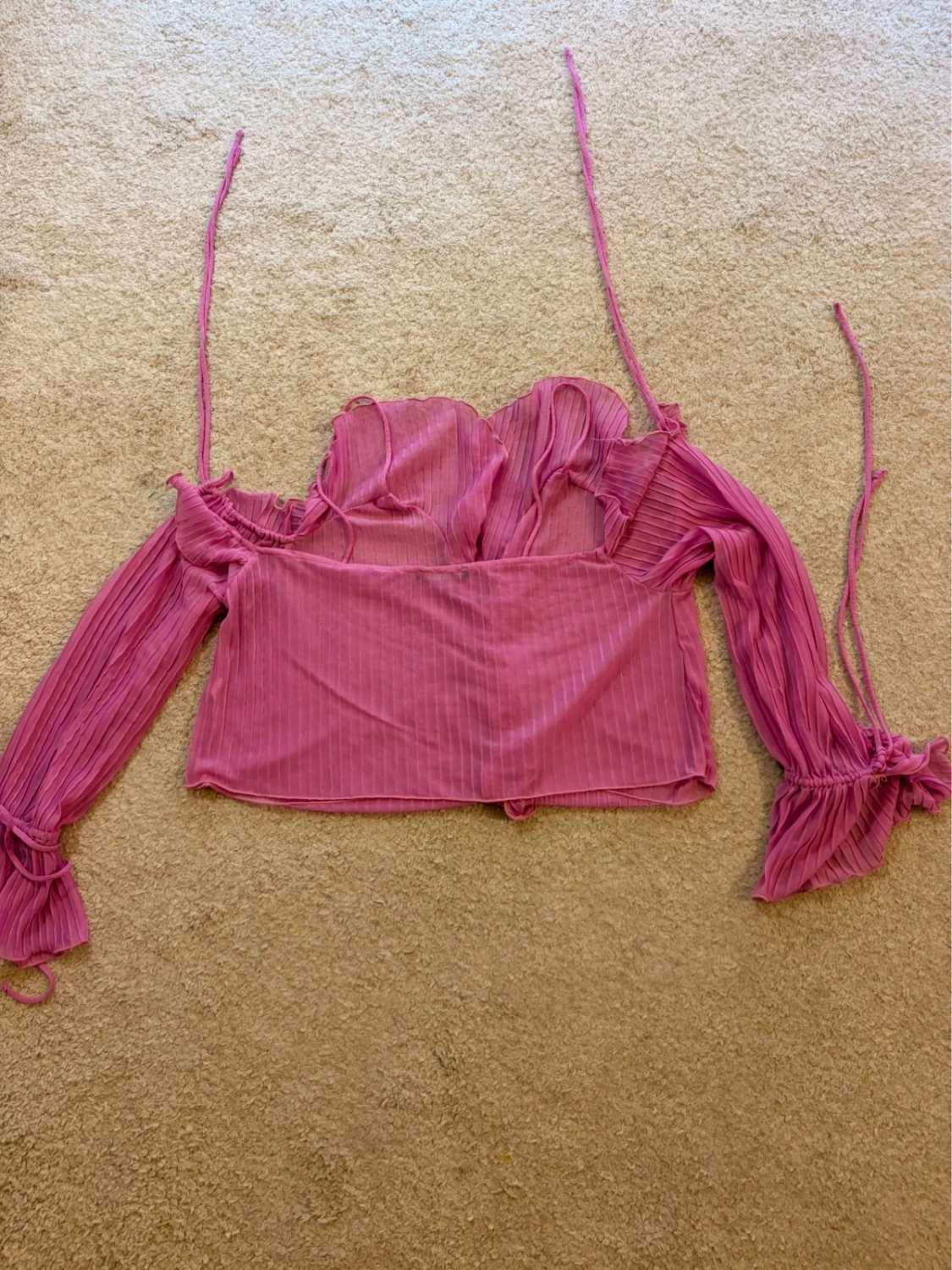 👚 Top Zara - Lila - Transparent - Femme (L)