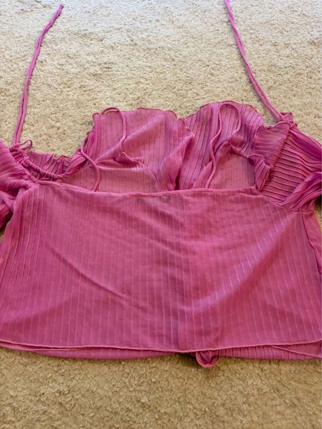 👚 Top Zara - Lila - Transparent - Femme (L)