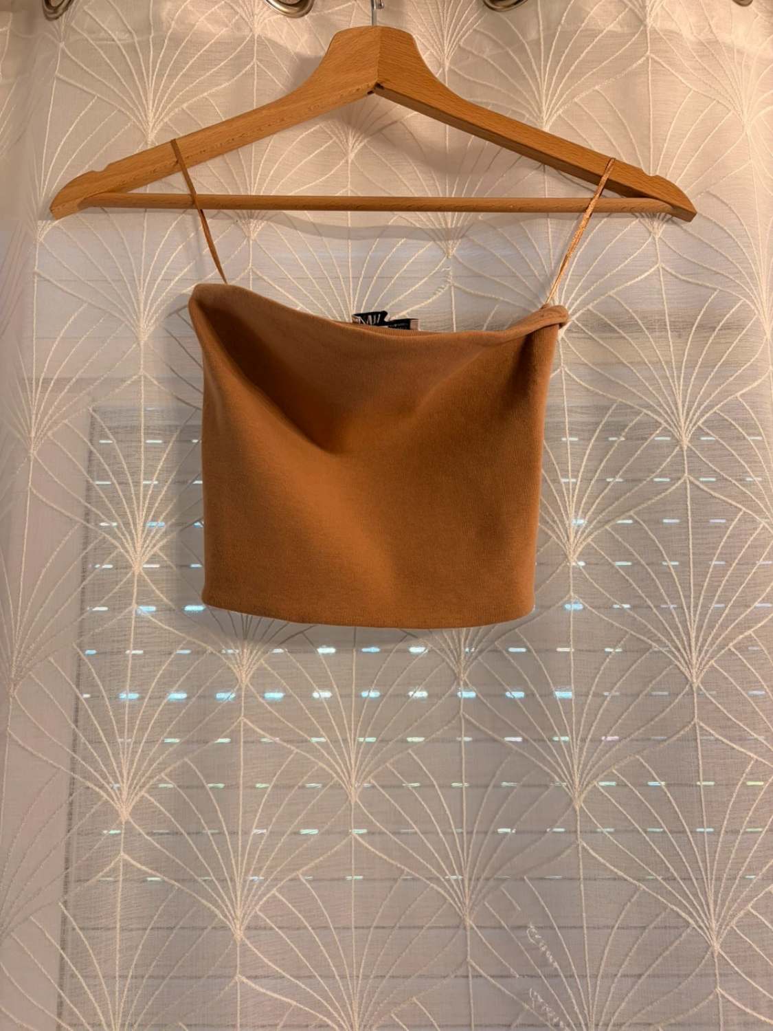 👚 Top Zara Épaules Dénudées - Beige - Femme (S)