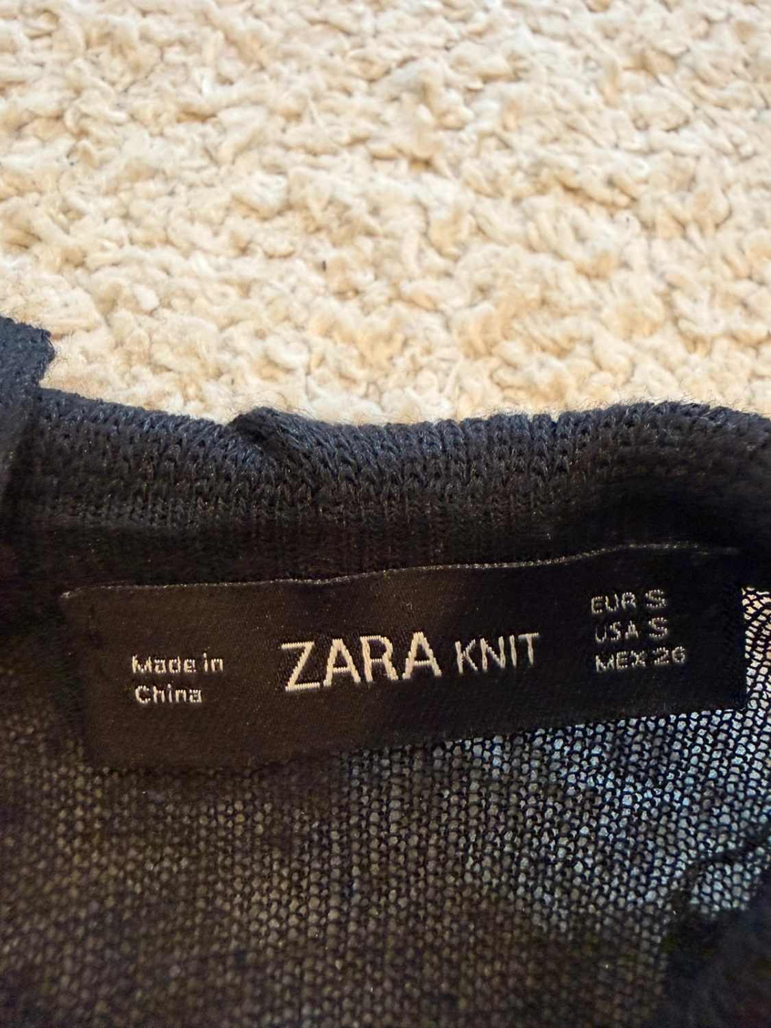 👚 Top Zara Knit - Noir - Translucide - Femme (S)