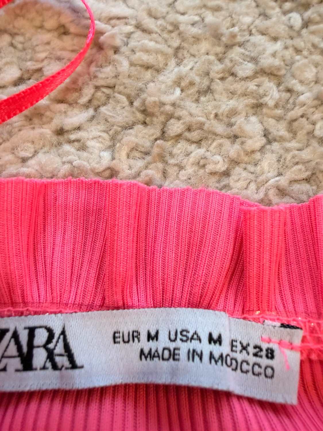 👚 Top Zara à Bretelles - Fuchsia - Femme (M)