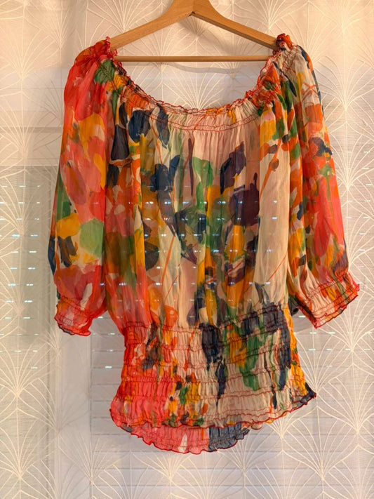 👚 Top Zara Basic - Multicolore - Donna (S)
