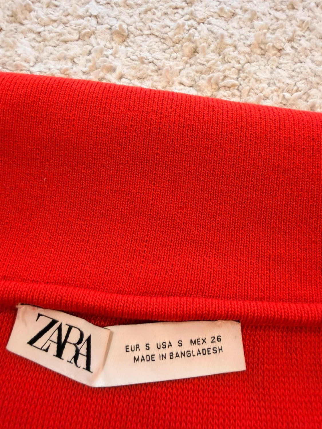 👚 Top Zara - Rouge - Sans Manches - Femme (S)