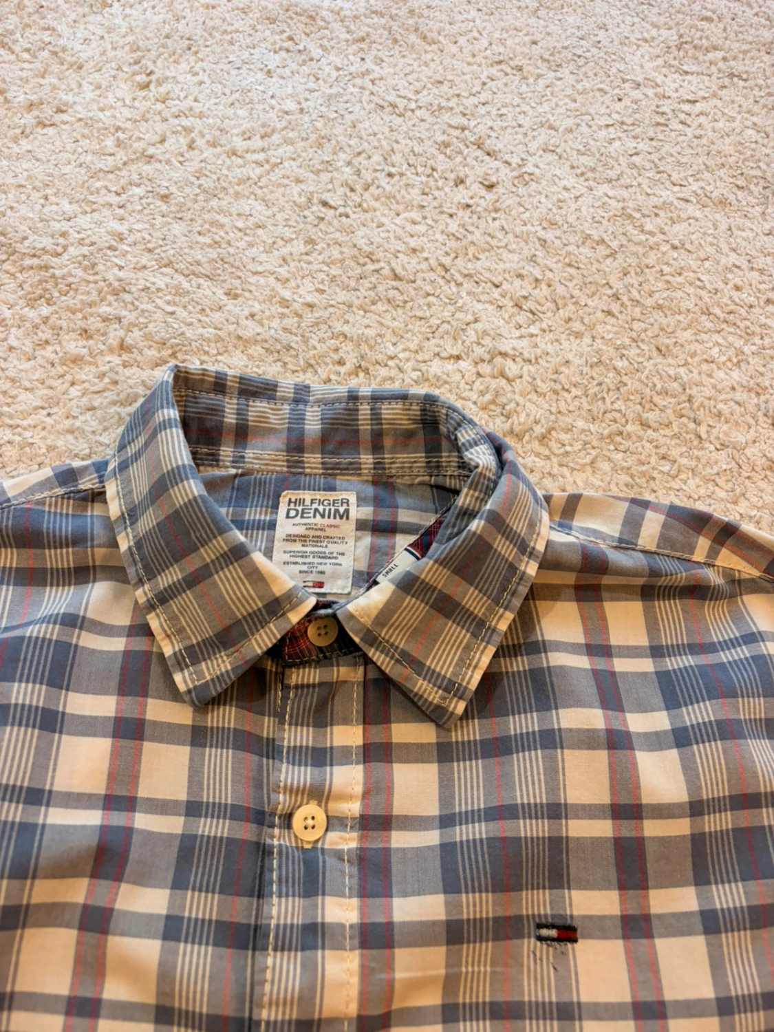 Chemise Hilfiger Denim - Carreaux - Homme (S)