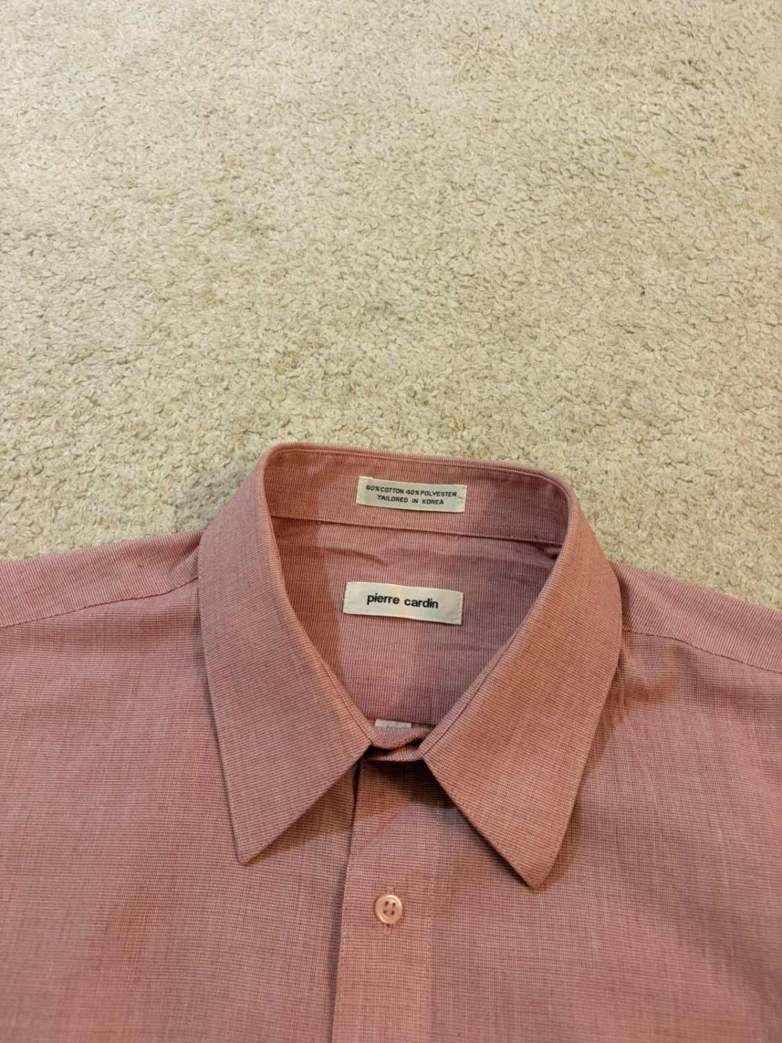 Camisa Pierre Cardin - Blanco/Rojo - Hombre (XL)