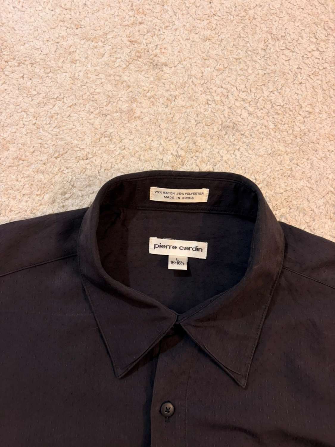 Camicia Pierre Cardin - Nero con motivi - Uomo (L)