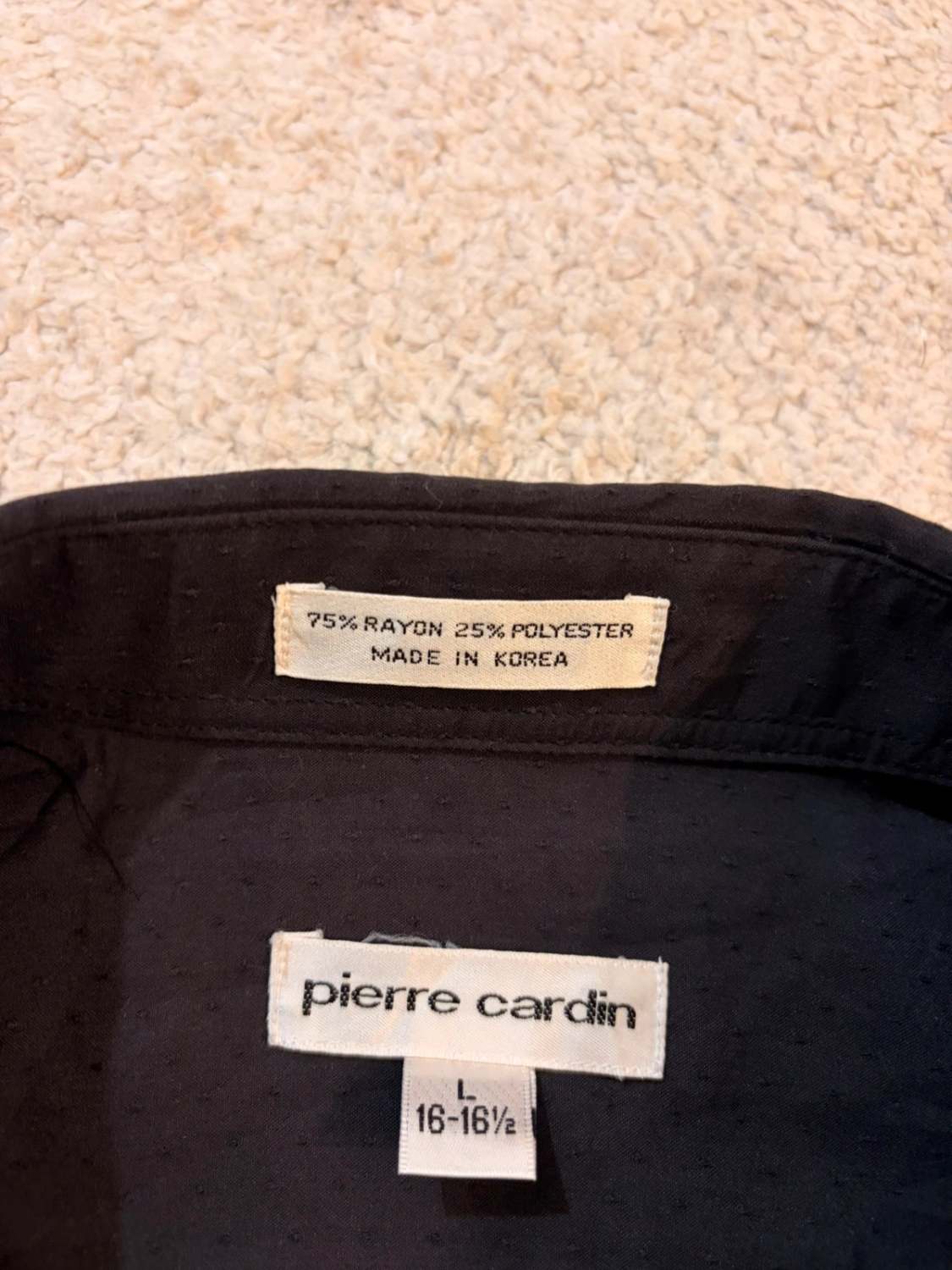 Camicia Pierre Cardin - Nero con motivi - Uomo (L)