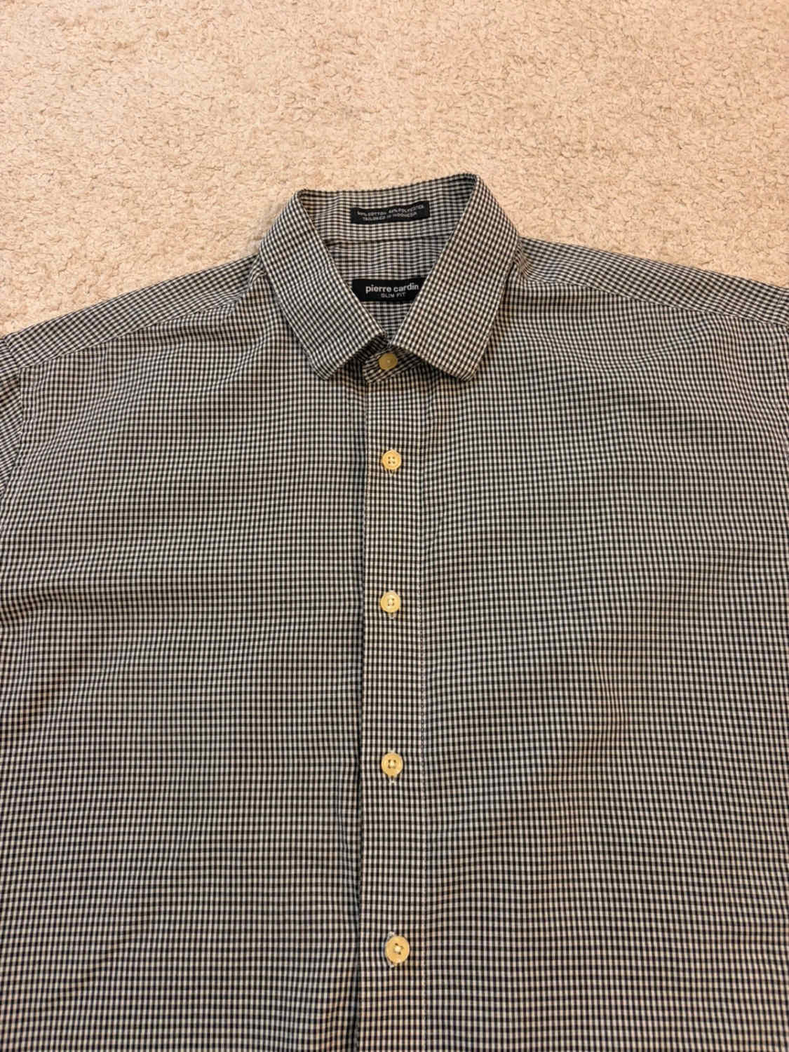 Camicia Pierre Cardin Slim Fit - Quadri - Uomo (L)