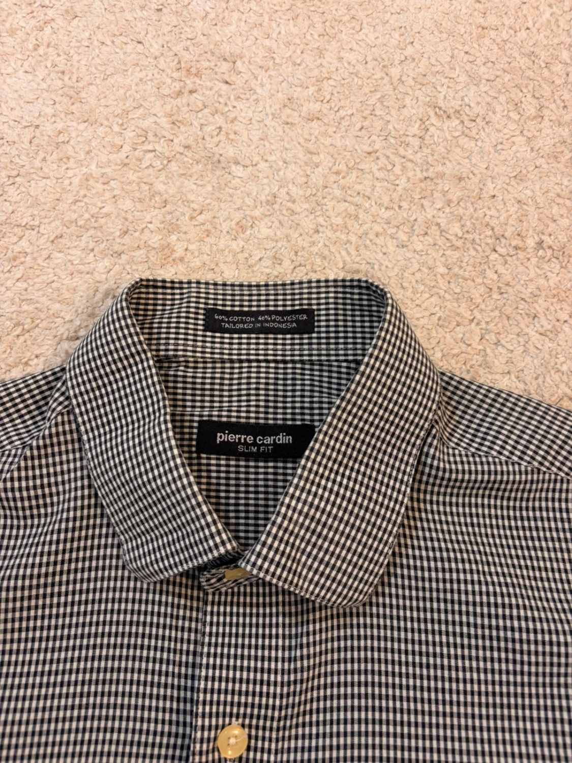 Camicia Pierre Cardin Slim Fit - Quadri - Uomo (L)