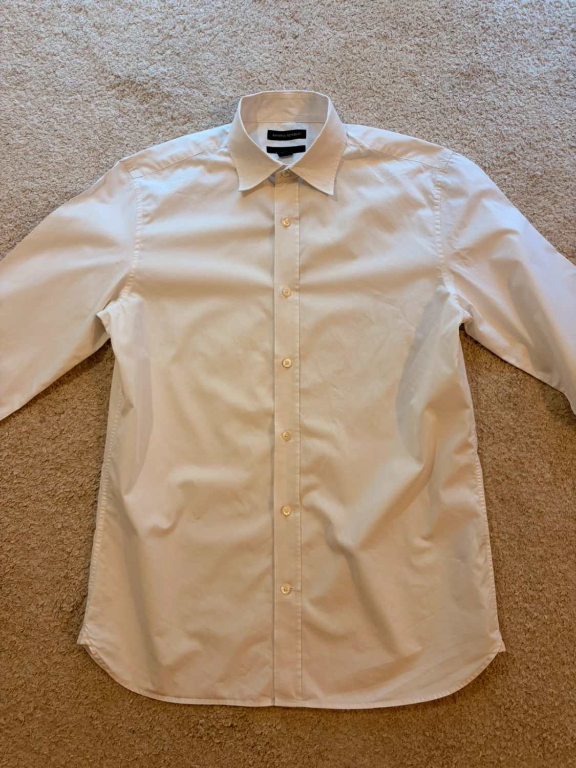 Camicia Banana Republic - Slim Fit - Bianco - Uomo (M)