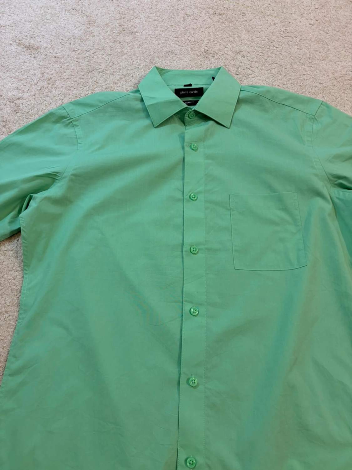 Chemise Pierre Cardin Slim Fit - Vert - Homme (M)