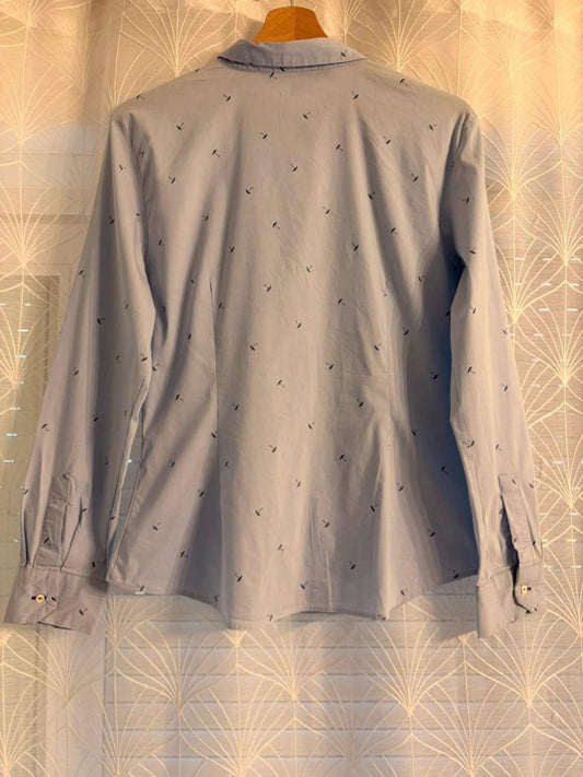 👕 Chemise Zara Basic - Rayée - Motifs Parapluies - Femme (L)