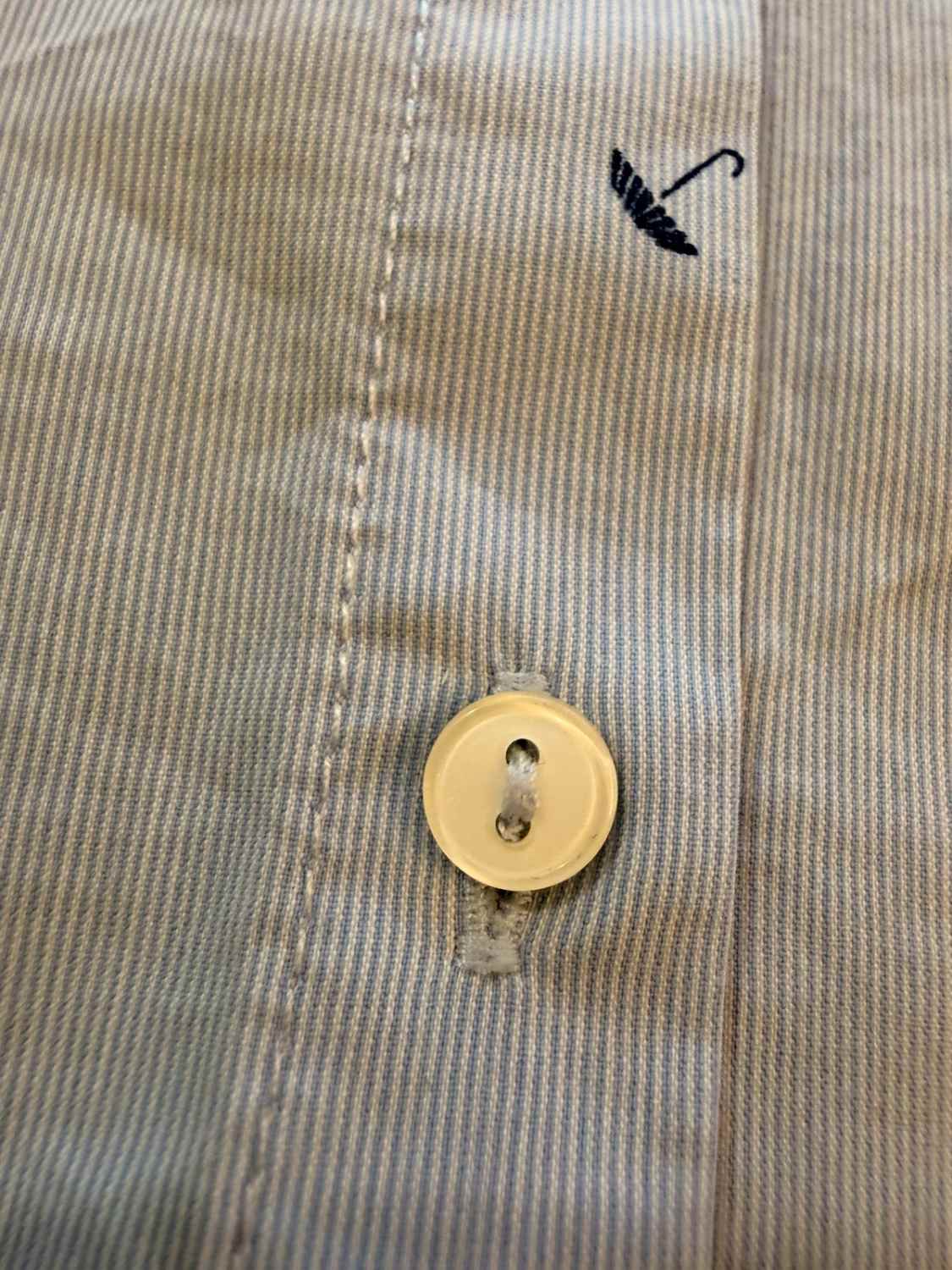 👕 Zara Basic Shirt - Striped - Umbrella Patterns - Women (L)