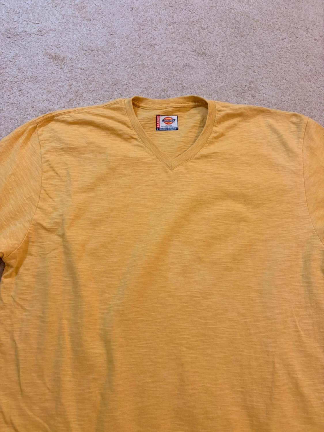 👕 T-shirt Dickies "A Legend in Work" - Moutarde - Neuf (XL)