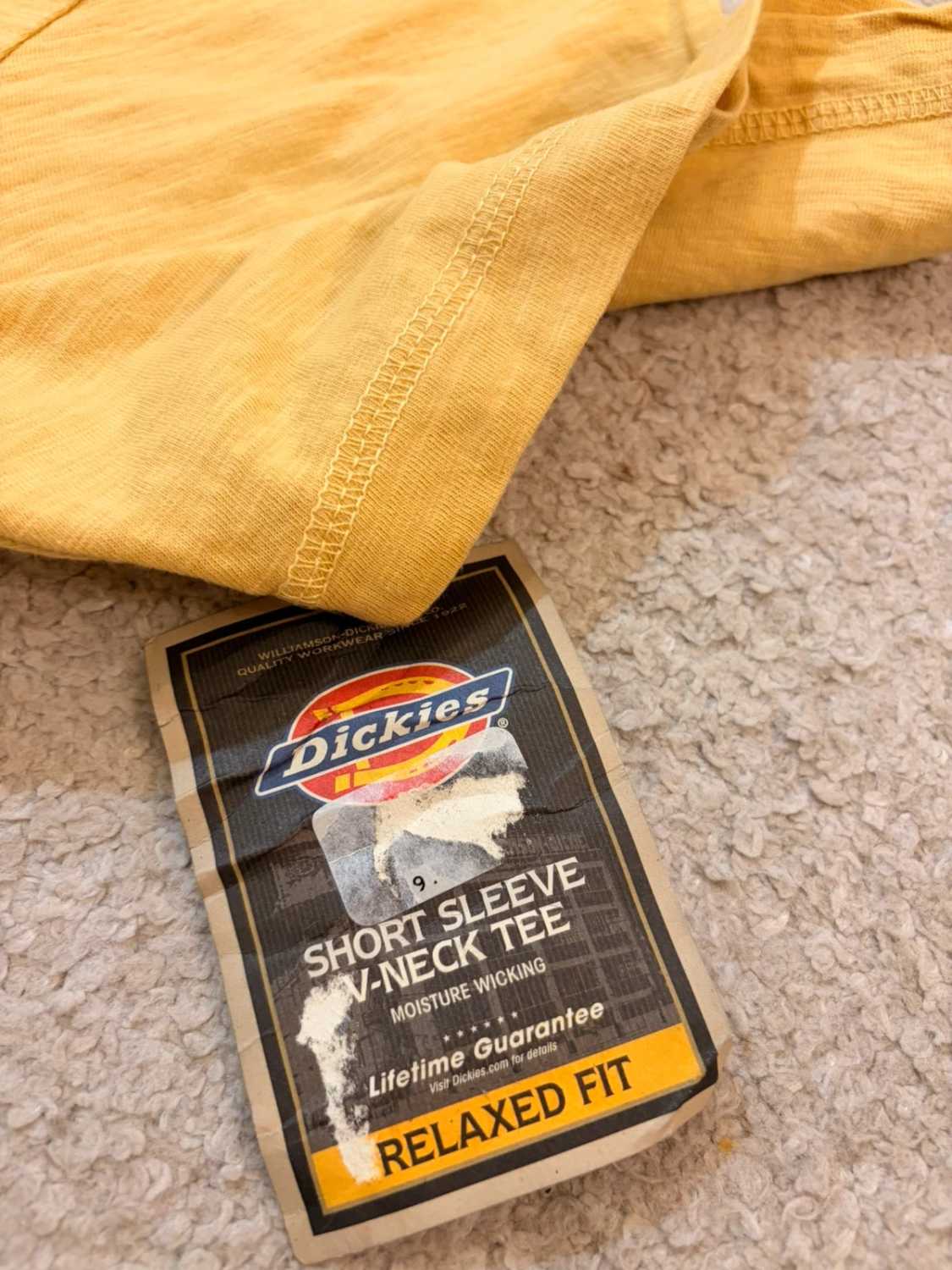 👕 T-shirt Dickies "A Legend in Work" - Jaune - Neuf (L)