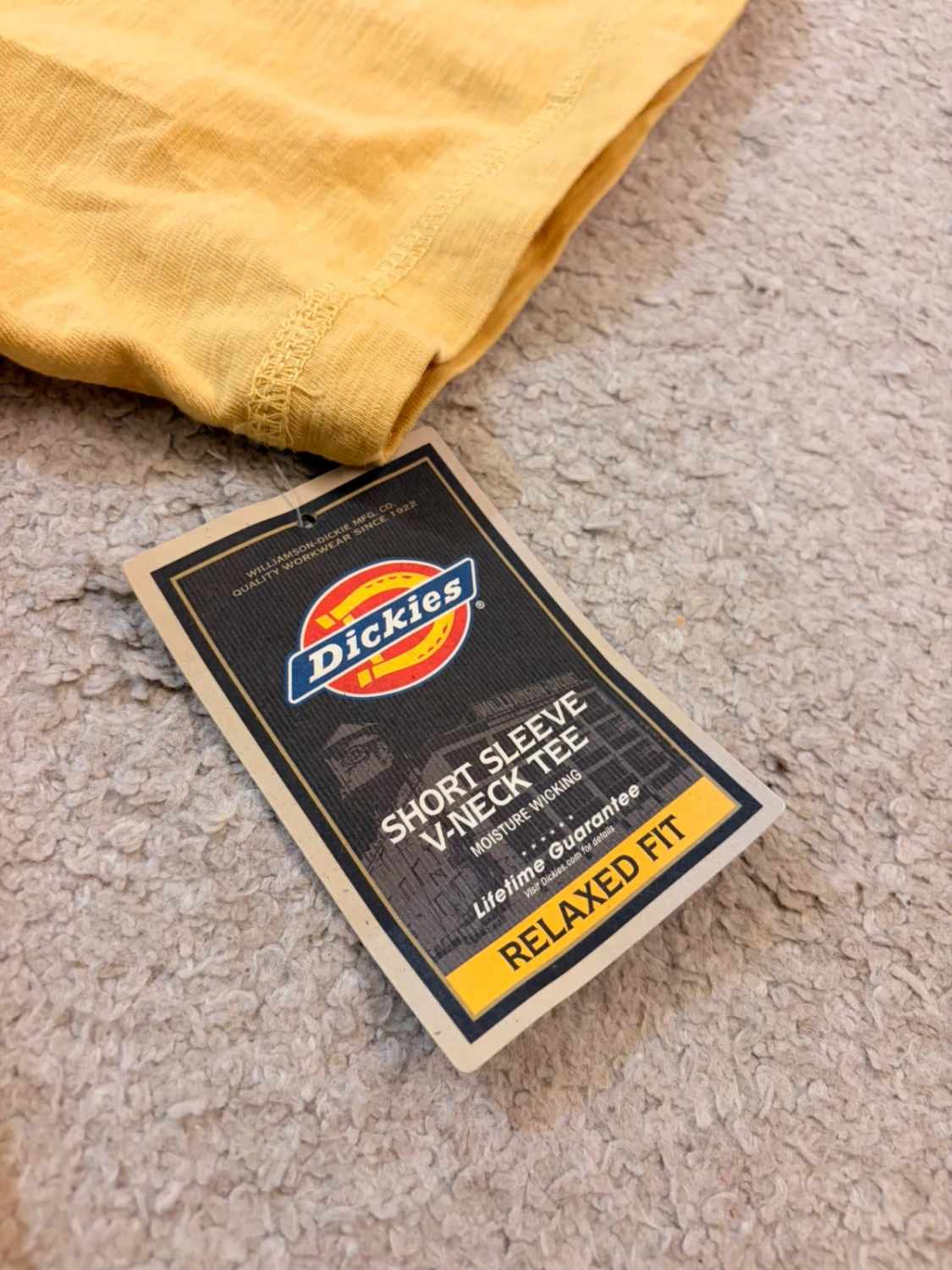 👕 T-shirt Dickies "A Legend in Work" - Jaune - Neuf (L)