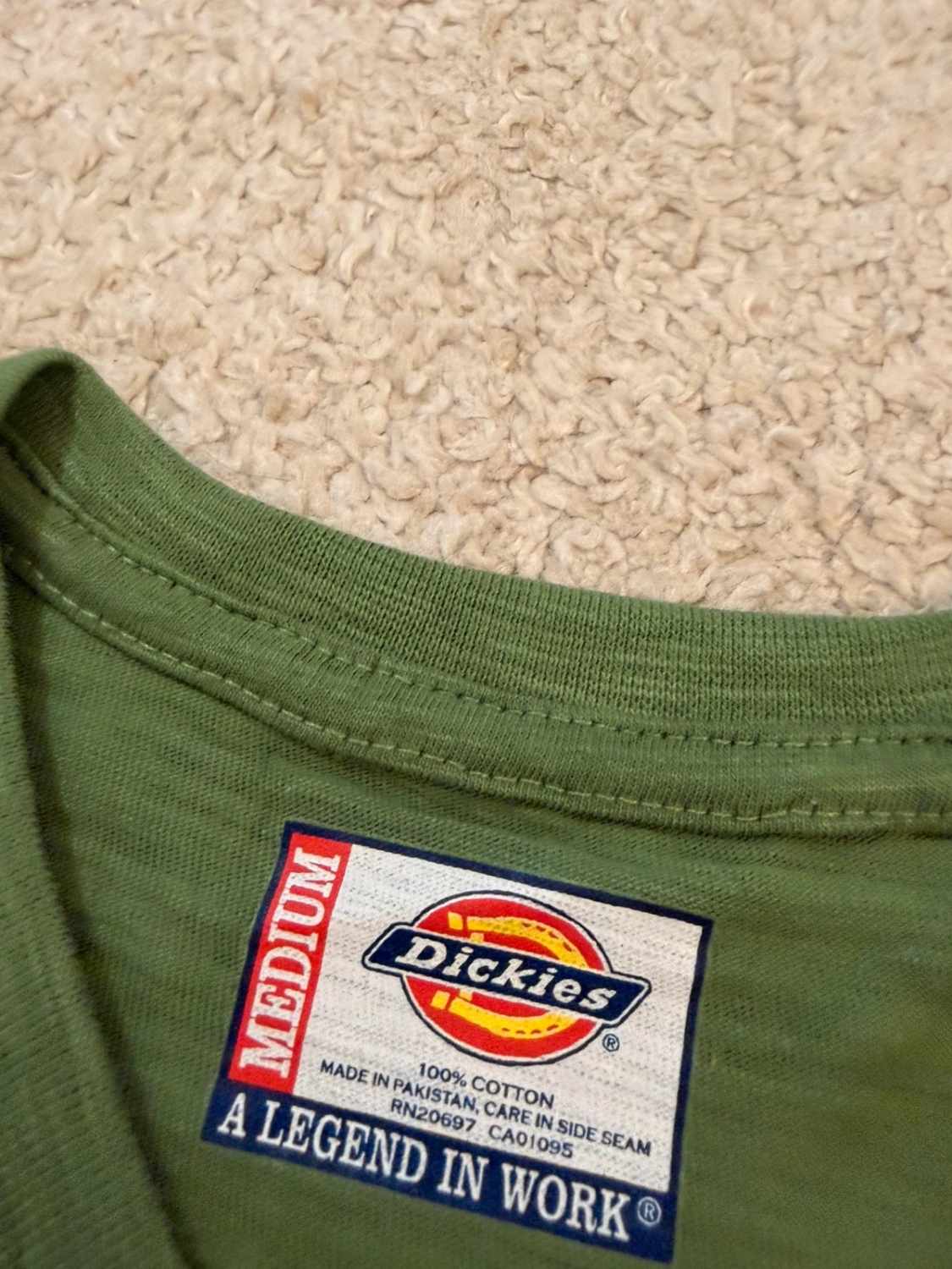 👕 T-shirt Dickies "A Legend in Work" - Vert - Neuf (M)