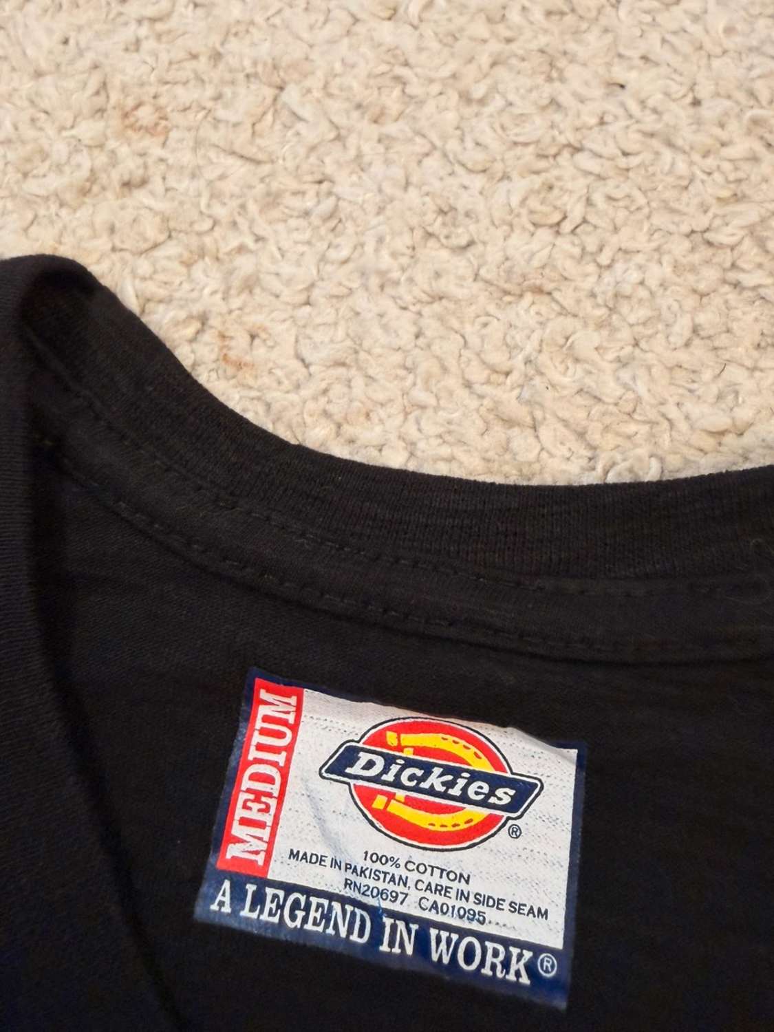 👕 T-shirt Dickies "A Legend in Work" - Noir - Neuf (M)
