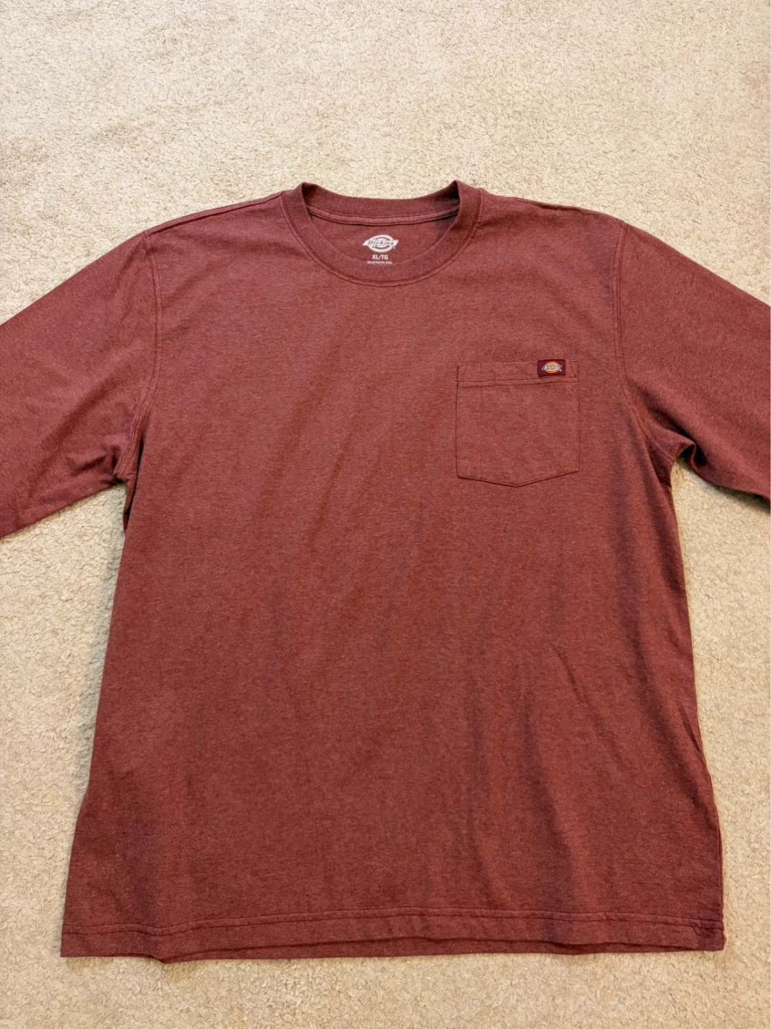 👕 T-shirt Dickies Manches Longues - Bordeaux (XL)