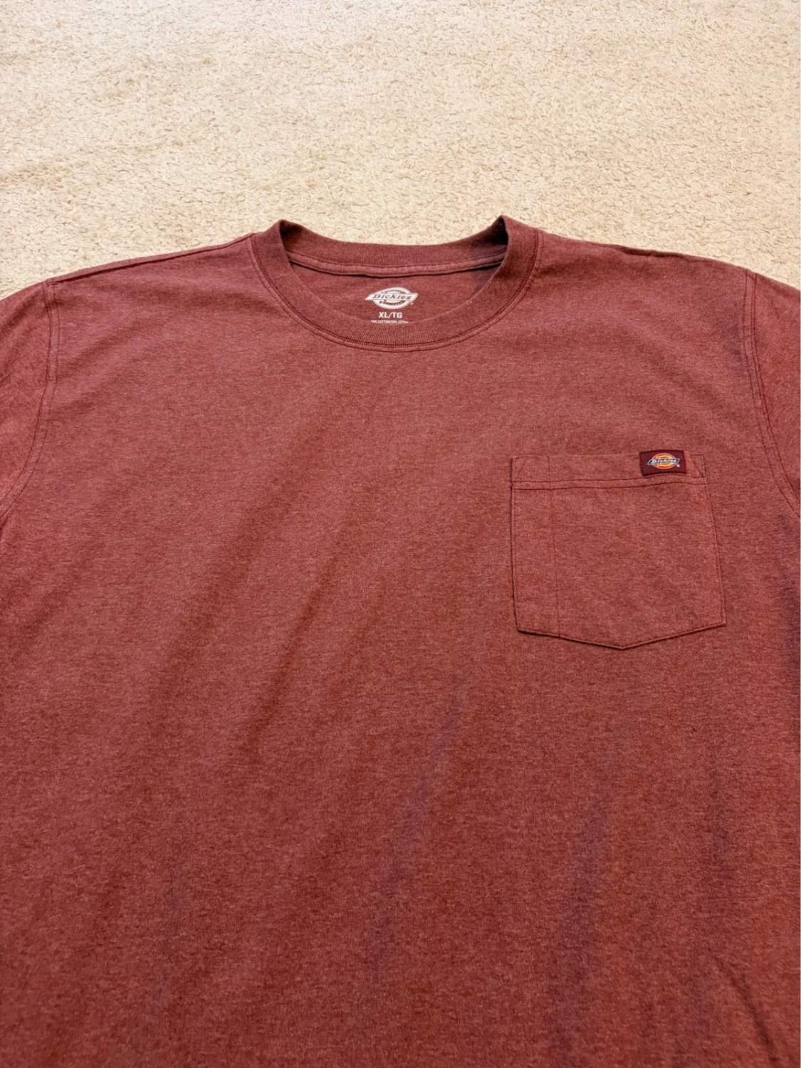 👕 T-shirt Dickies Manches Longues - Bordeaux (XL)