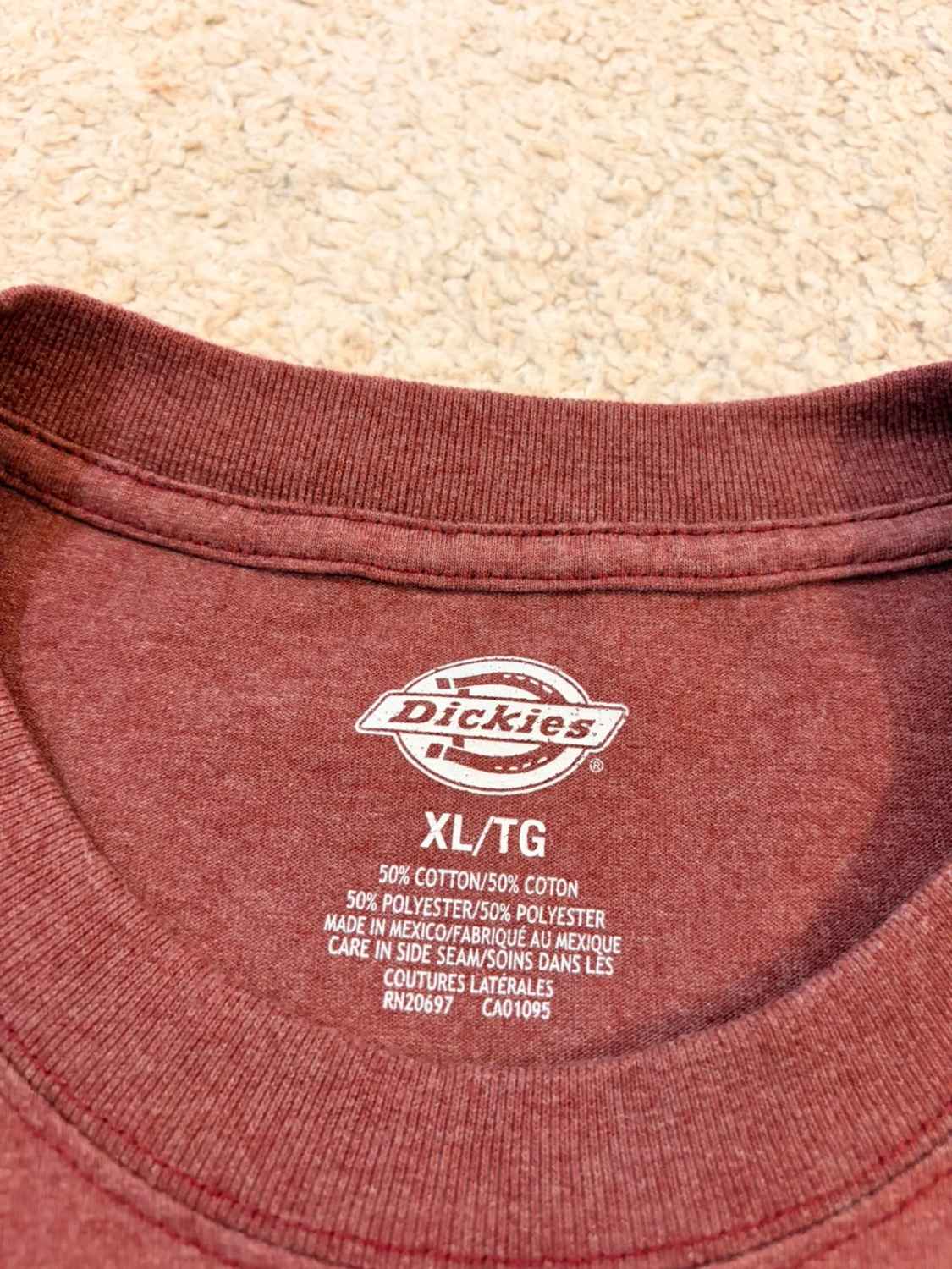 👕 T-shirt Dickies Manches Longues - Bordeaux (XL)