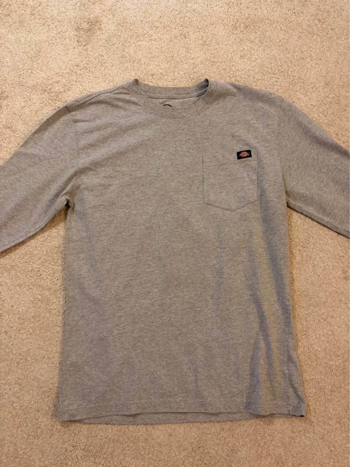 👕 T-shirt Dickies Manches Longues - Gris - Homme (M)
