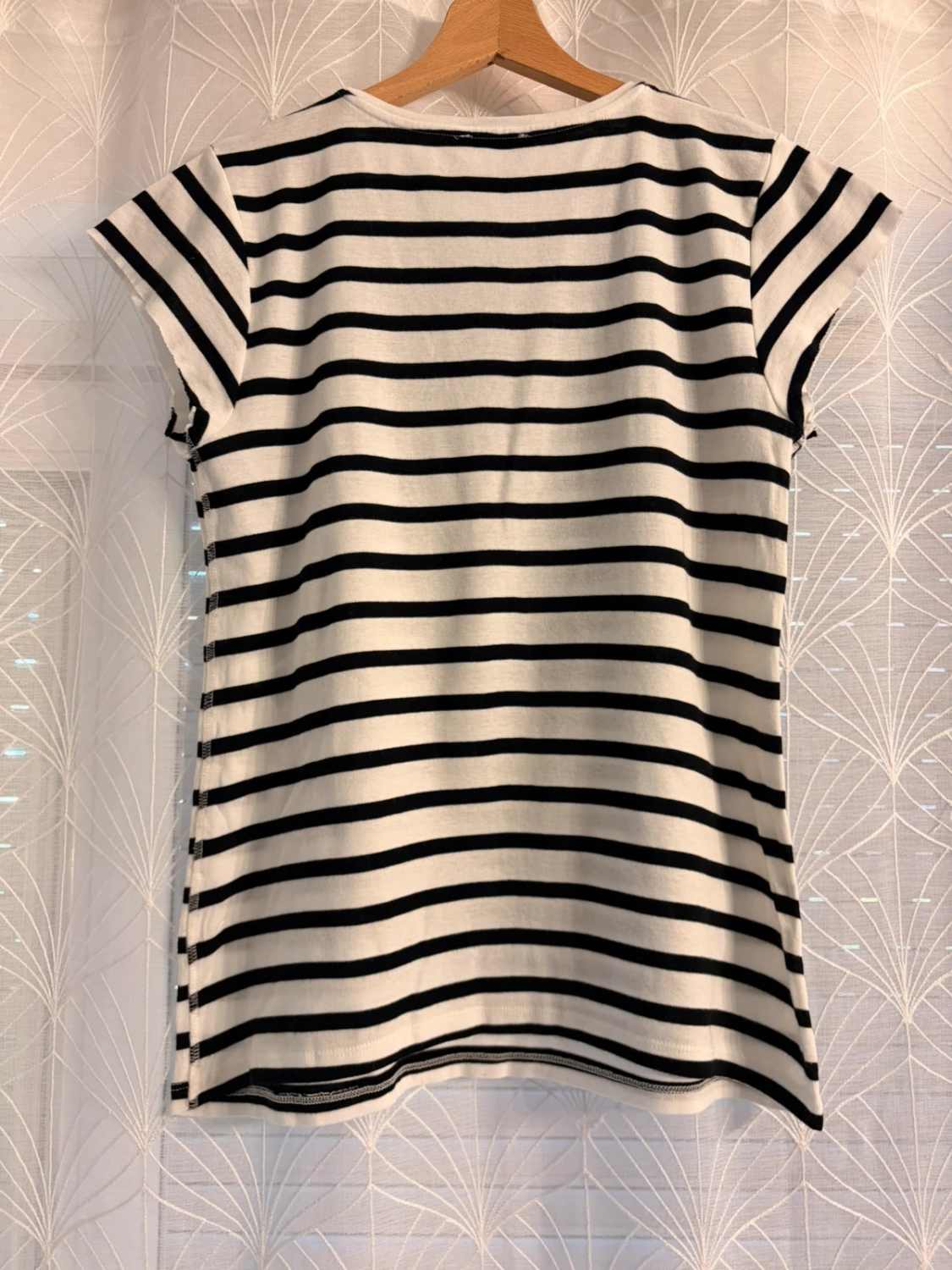 👕 T-shirt Zara Rayé - Noir & Blanc - Femme (L)